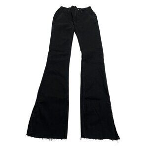 Free People We The Free Bootcut Raw Hem Jeans in Black